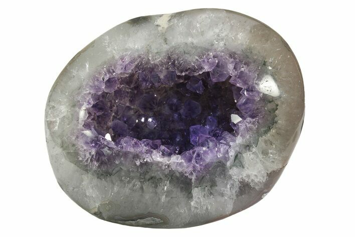 Purple Amethyst Geode with Polished Face - Uruguay #233666